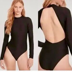 New J Crew One Piece Long Sleeve Swimsuit Rashguard SZ 10
